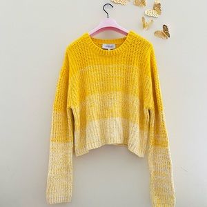 NWT: DEREK LAM 10 CROSBY | Layla Ombre Cropped  Sweater